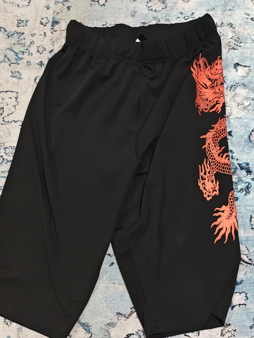 SHEIN Black Dragon Graphic Shorts - Size XL (US 12)